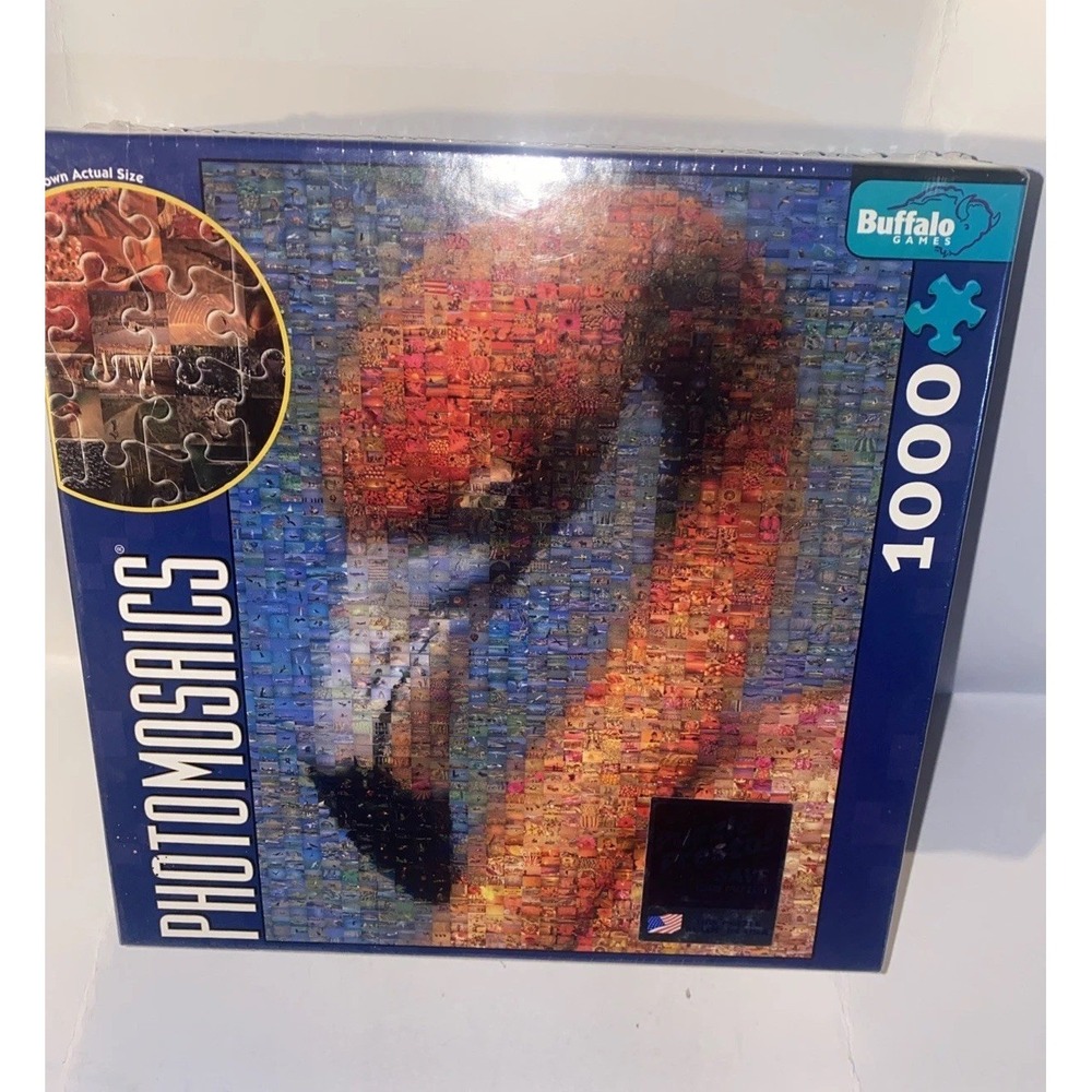 Collectible Buffalo Games Photomosaic Flamingo 1,000 Piece Puzzle